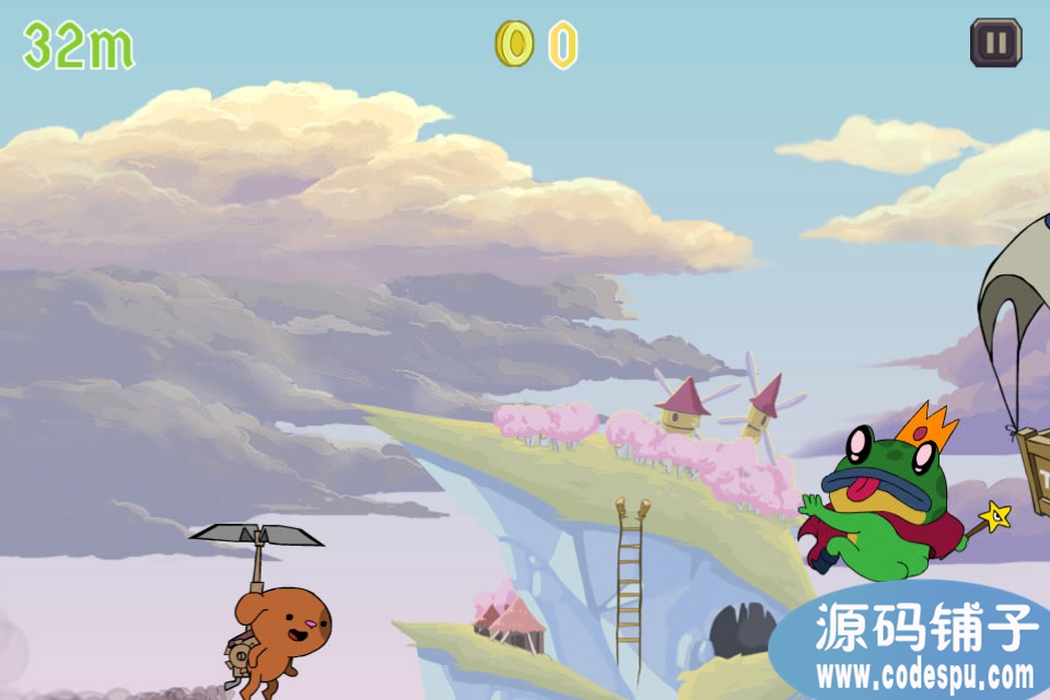 ios手游源码_ios动物横版跑酷游戏《Runimals》源码