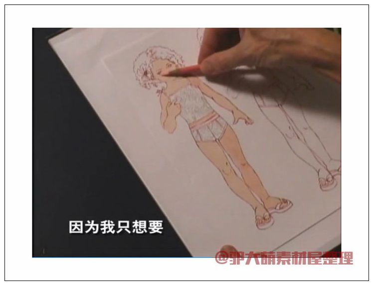 时装画绘画技法_模特服装马克笔效果图视频教程1.44G素材
