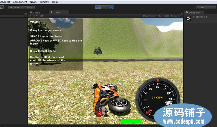 Unity 3D 竞技类《摩托赛车》游戏源码 完整项目VMOTO游戏源码
