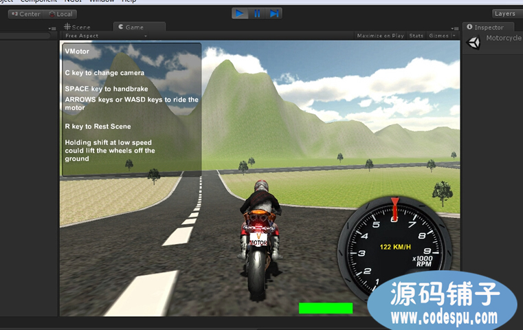 Unity 3D 竞技类《摩托赛车》游戏源码 完整项目VMOTO游戏源码