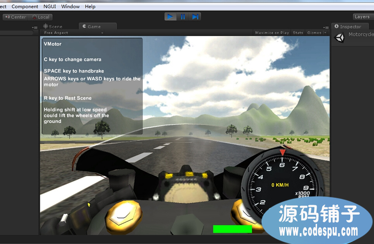 Unity 3D 竞技类《摩托赛车》游戏源码 完整项目VMOTO游戏源码