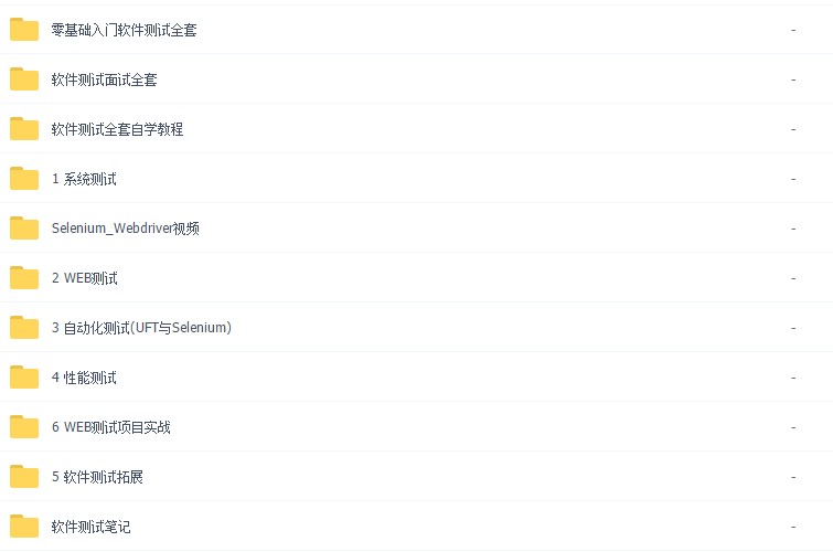 软件测试视频教程 全套从入门到精通 黑盒白盒自动化测试教程
