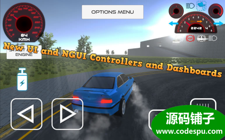 unity汽车控制系统源码 Realistic Car Controller 3.0f