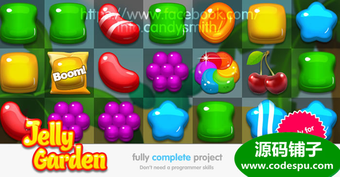 unity果冻花园三消游戏源码 Jelly Garden Match 2.1.3