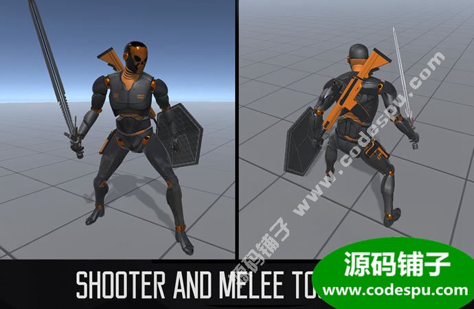 unity第三人称射击游戏模板 Shooter Template 1.1d