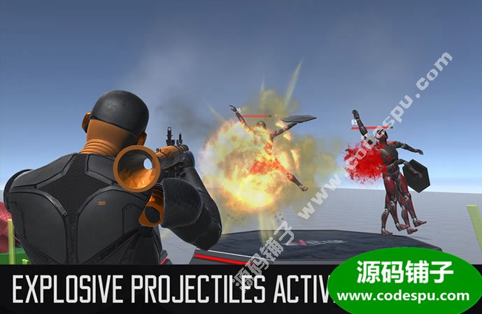 unity第三人称射击游戏模板 Shooter Template 1.1d