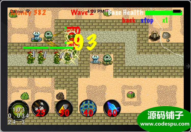 cocos2d-x《小霸王塔防》完整策略游戏源码