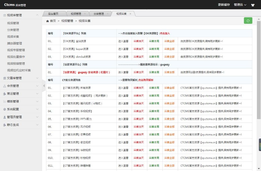 2018年赤兔Ctcms最新纯净干净2.04破解版版本+集合采集