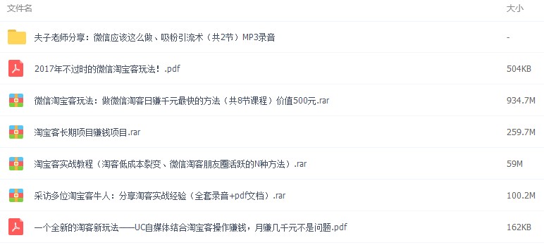 2017最新店铺淘宝客教程 微信淘宝客玩法教程 创业赚钱项目