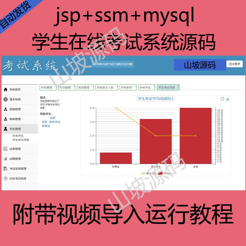 290-jsp+ssm+mysqlʵֵѧ߿ϵͳԴ븽Ƶ