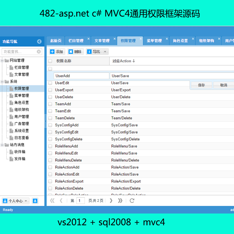 482-asp.net c# MVC4ͨȨ޿Դ