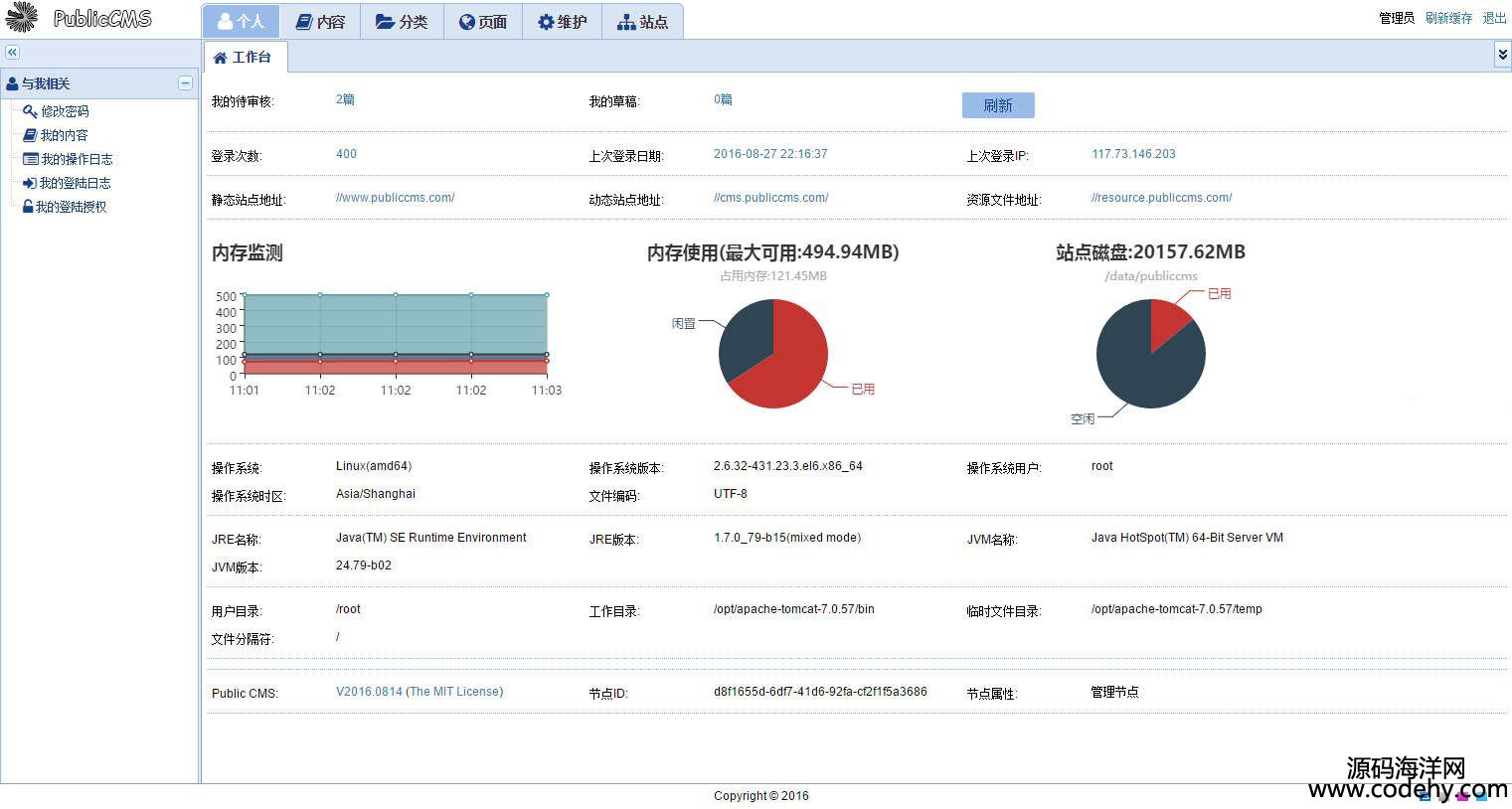 579-java maven项目 java后台管理系统源码CMS源码 java网站源代码