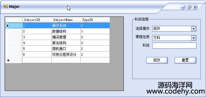 685-c# winform 学生成绩管理源码(三层架构)