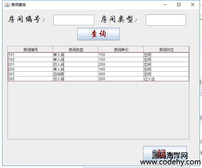934-java swing+mysql酒店管理系统源码 宾馆管理系统源代码