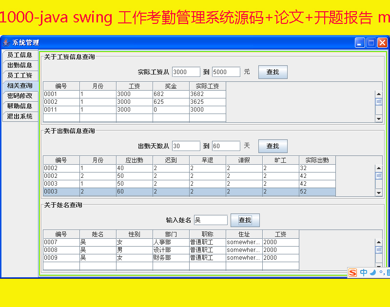 1000-java swing ڹϵͳԴ++ⱨ mysql
