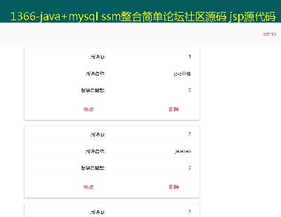 1366-java+mysql ssmϼ̳Դ jspԴ