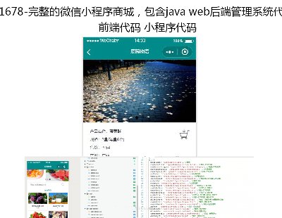 1678-΢С̳ǣjava web˹ϵͳ룬ǰ˴룬С