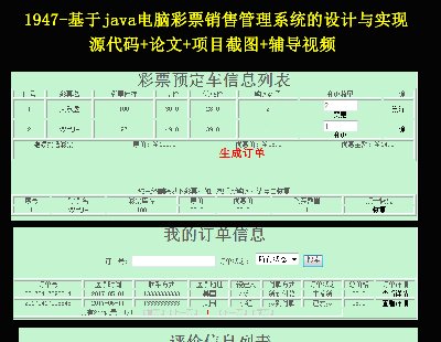 1947-javaԲƱ۹ϵͳʵ Դ++Ŀͼ+Ƶ