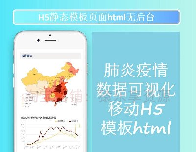 2223-新冠肺炎疫情可视化数据H5前端模板页html源码统计表echarts