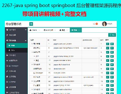 2267-java spring boot springboot ̨Դ Դ Ƶ