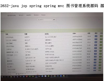 2652-java jsp spring spring mvc ͼϵͳԴ Դ