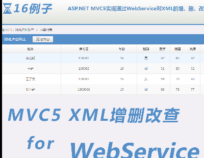 3269-ASP.NET MVC5ʵͨWebServiceXMLɾĲ