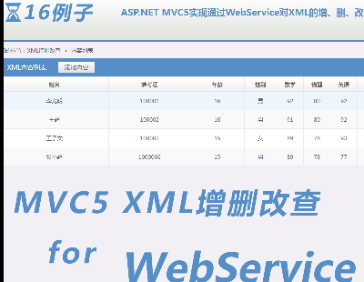 3277-ASP.NET MVC5ʵͨWebServiceXMLɾĲ