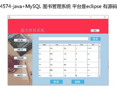 4574-java+MySQL ͼϵͳ ƽ̨eclipse Դϸ