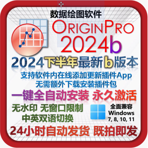 7422-лͼOriginPro 2024b ° ʹ Ӣ˫ һװ