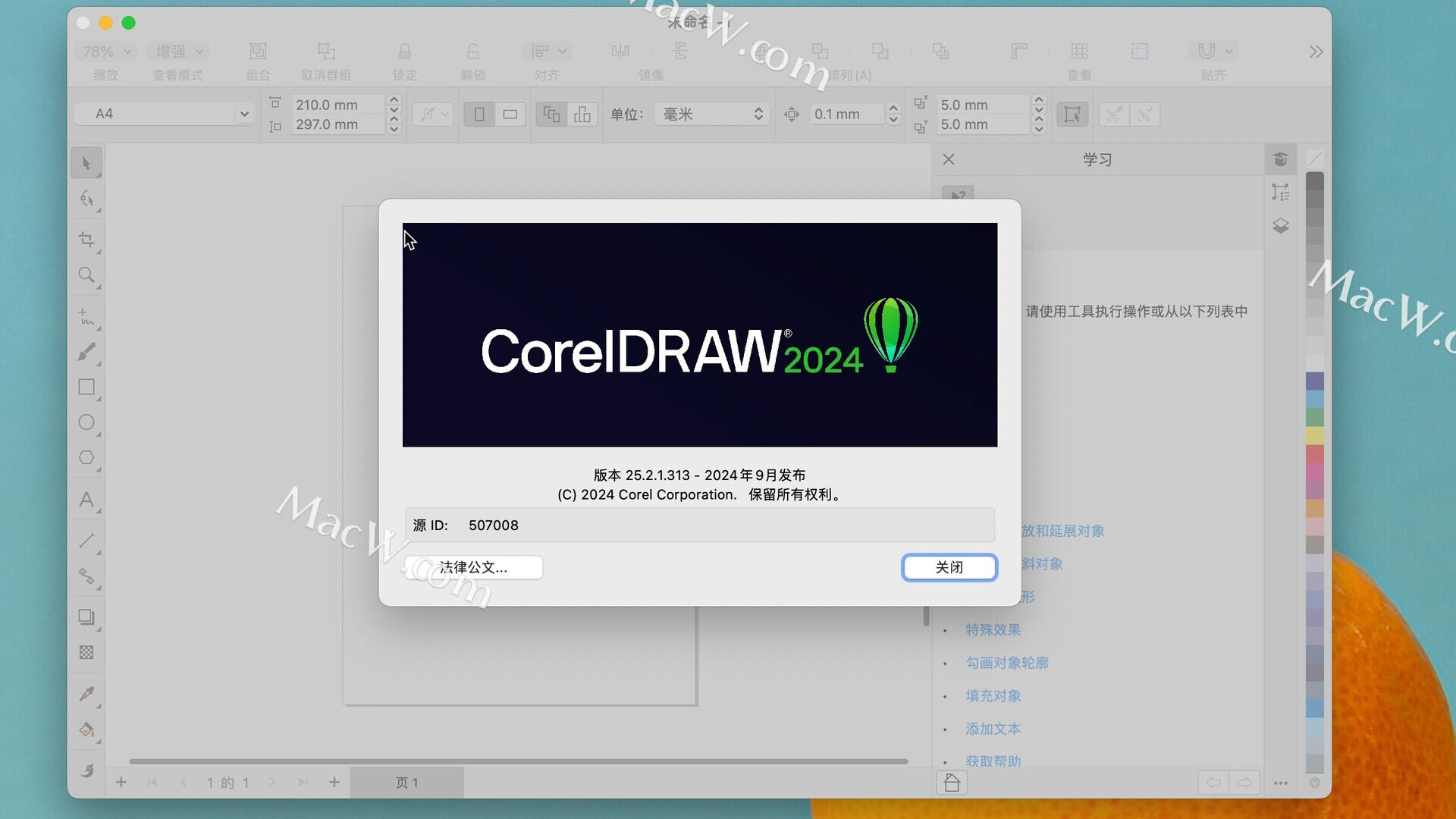  9085-CorelDRAW Graphics Suite 2024 for Mac(cdrƽ) v25.2.1.313ļ